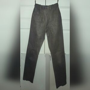 Vintage Danier Mustang Brown Leather Pants Nubuck Feel